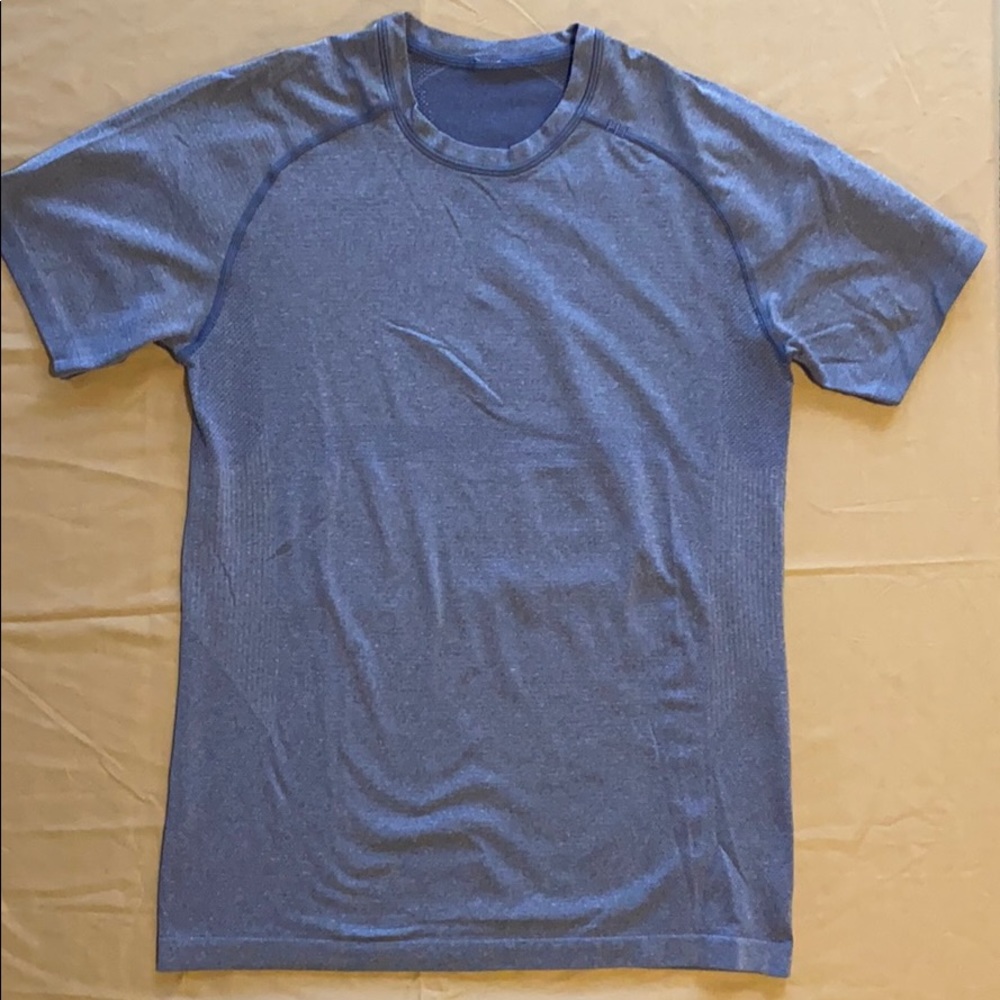 Lululemon Blue Metal Vent Tech SS t shirt
